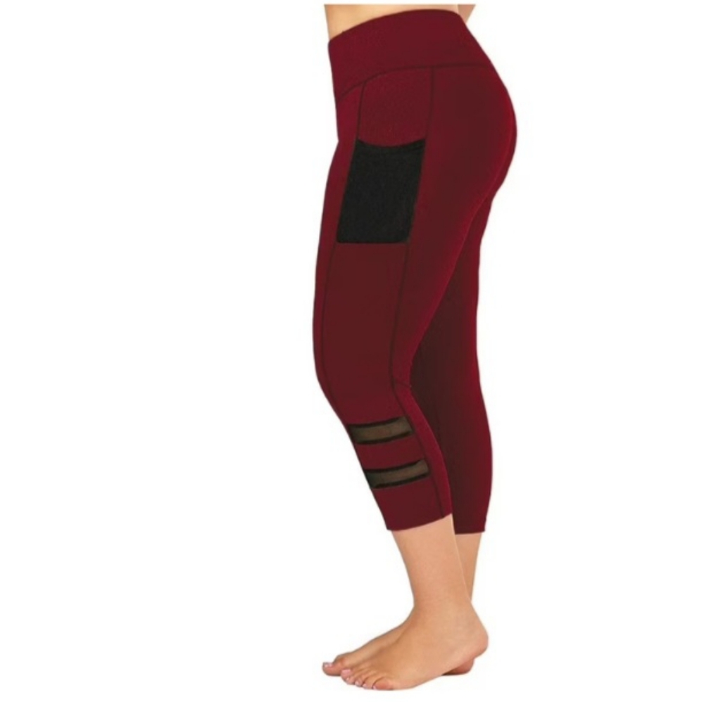 Lilylll NWOT 2XL red and black leggings